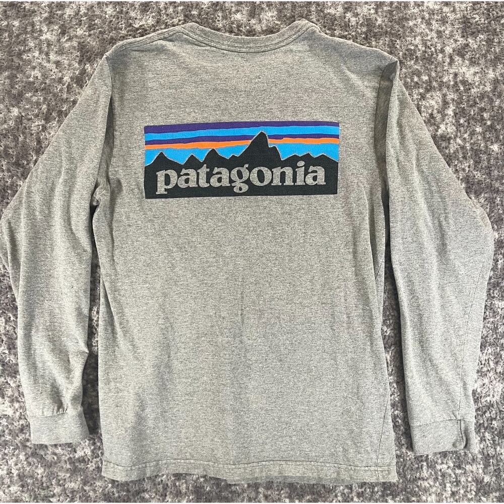 Patagonia Long Sleeve Shirt Men's Size Small Gray Regular Fit